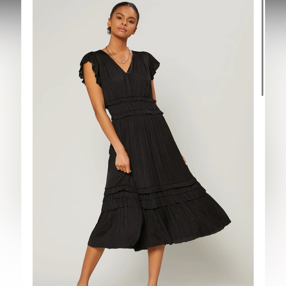 NWT Current Air Perfect Black MIDI Dress